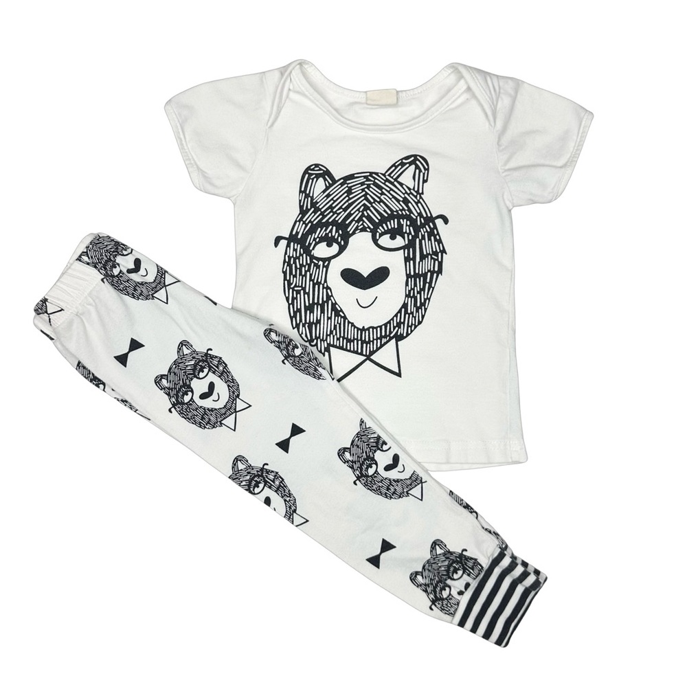 Bear In Glasses Outfit